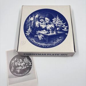 Original Box ONLY Vintage 1971 Bareuther Waldsassen Christmas Plate